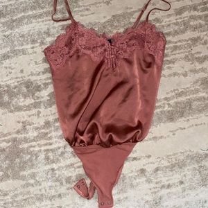 Abercrombie satin cami bodysuit